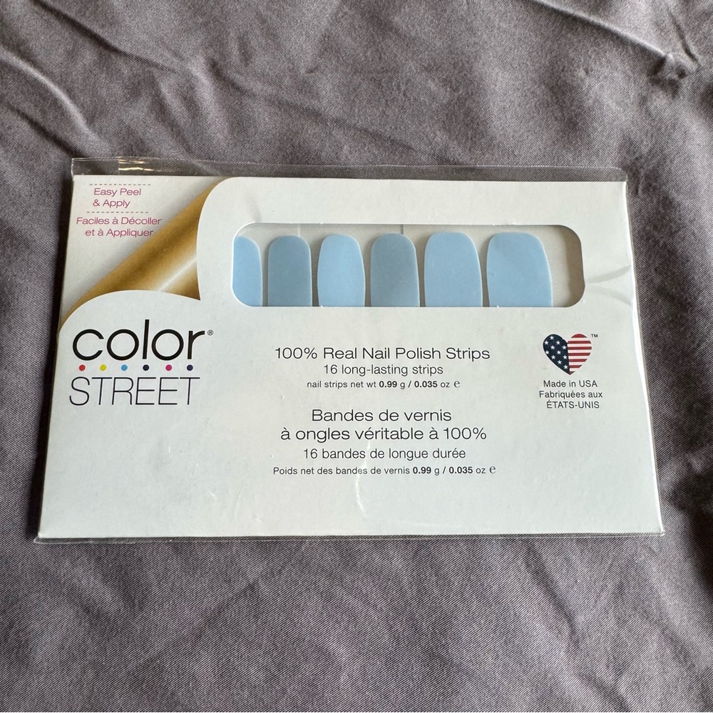 *Retired* Color Street: Aspen Sky | Pale Pastel Periwinkle Blue Spring Winter - Picture 3 of 12